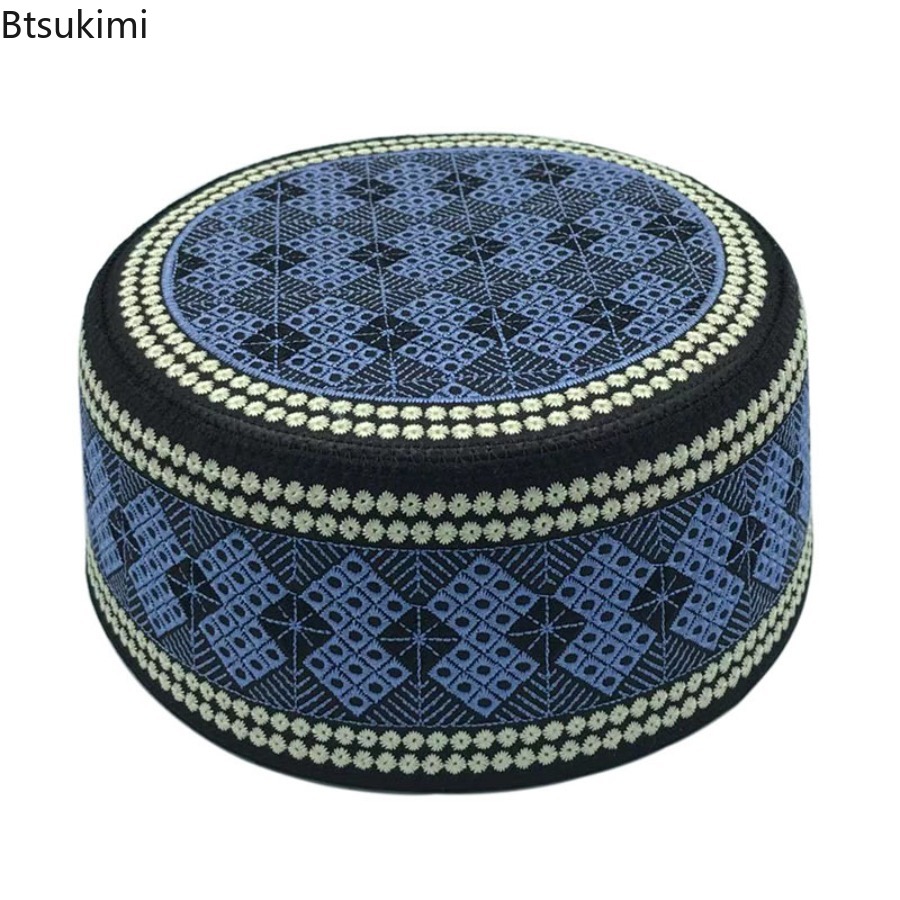 Ethnic Fashion India - Vintage Haftowany Hidżab Męski Kapelusz Modlitewny