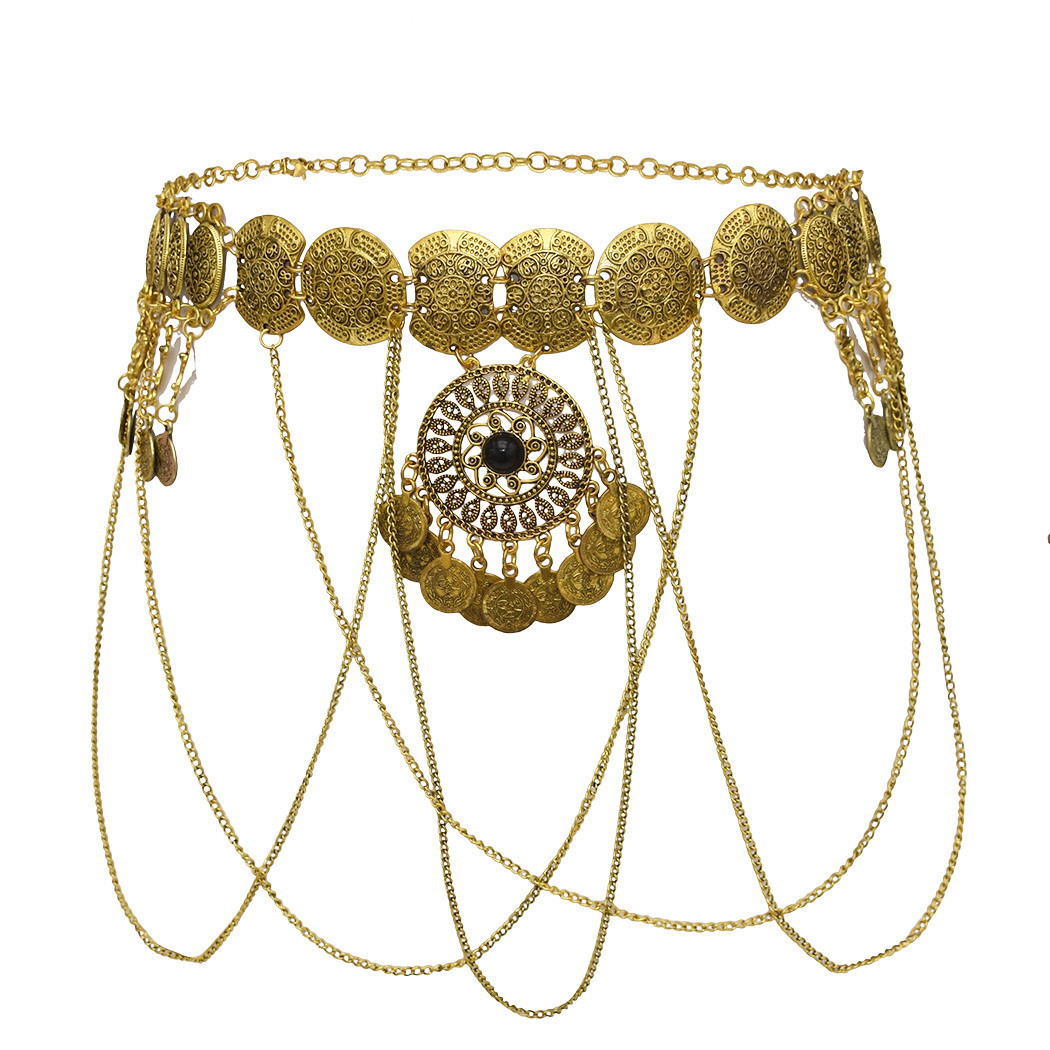 Ethnic Fashion Co In - Vintage Boho Etniczny Ażurowy Okrągły Wisiorek