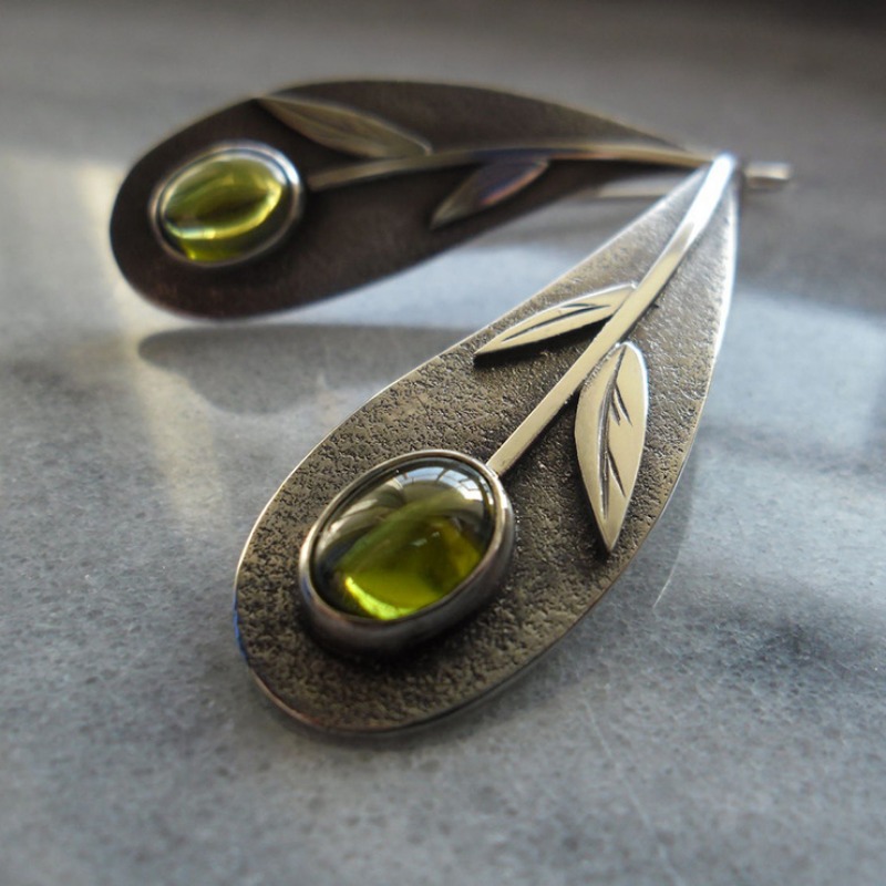 Vintage Plant Leaf Olive Green – Ethnic Fashion India recenzja i cena