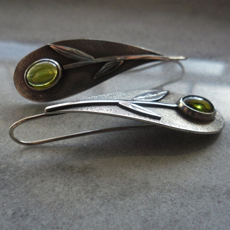 Vintage Plant Leaf Olive Green – Ethnic Fashion India recenzja i cena