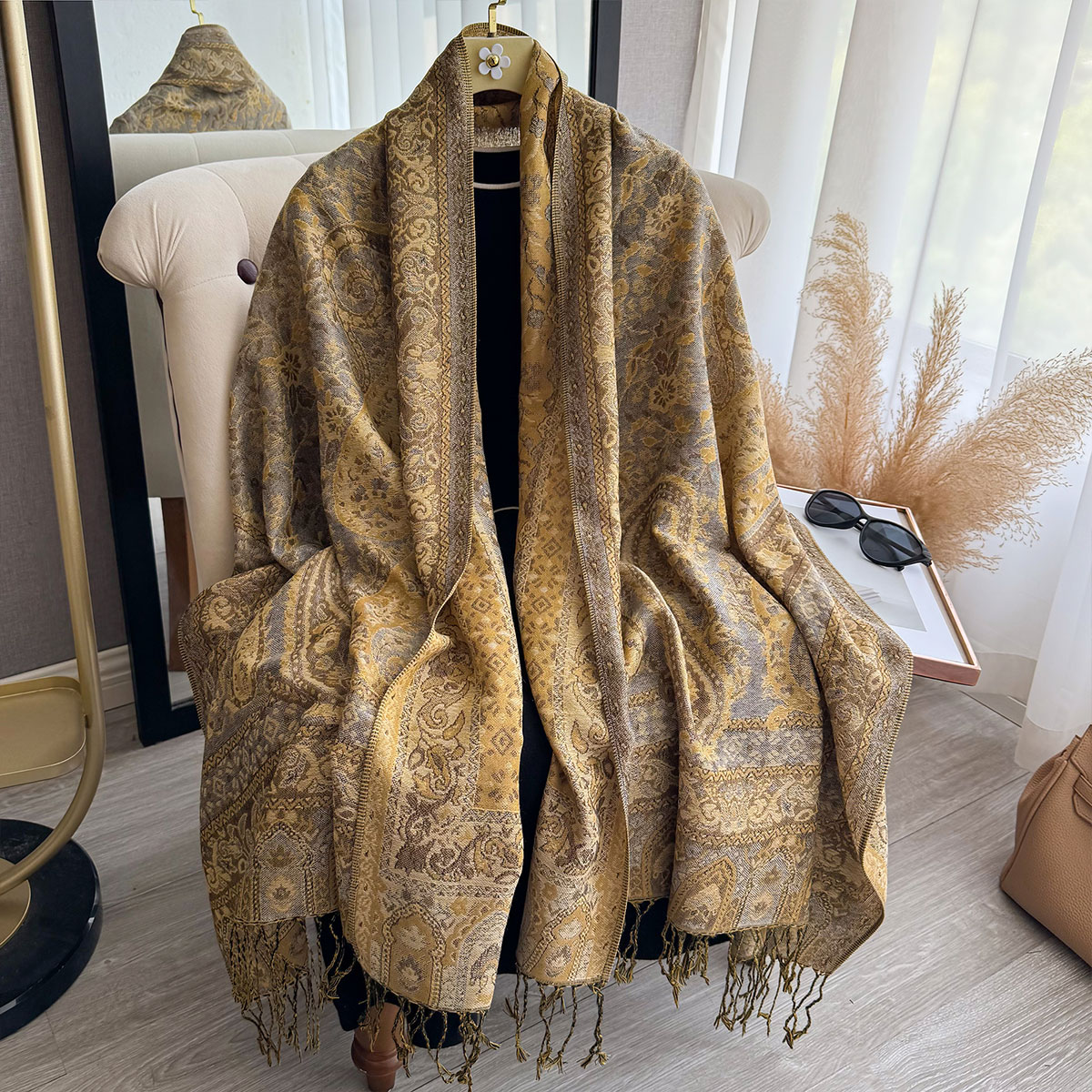 Koc z frędzlami 2025, etniczny – Ethnic Fashion Design recenzja i cena